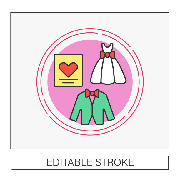 仪式概念线图标图片下载