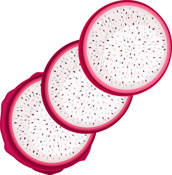 火龙果切片或仙人掌属火龙果图片下载