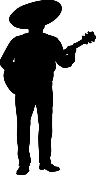 墨西哥男子戴着墨西哥宽边帽在玩耍图片下载