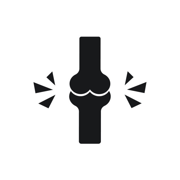 黑色标志关节疼痛骨伤病图片下载