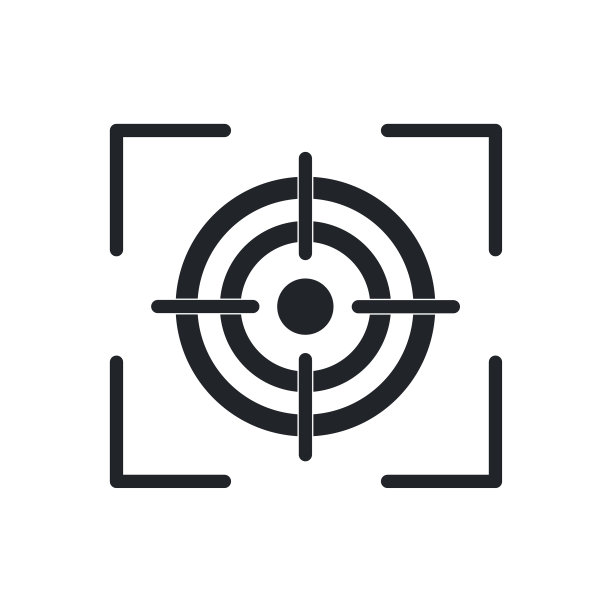 聚焦目标孤立的图标在白色图片下载