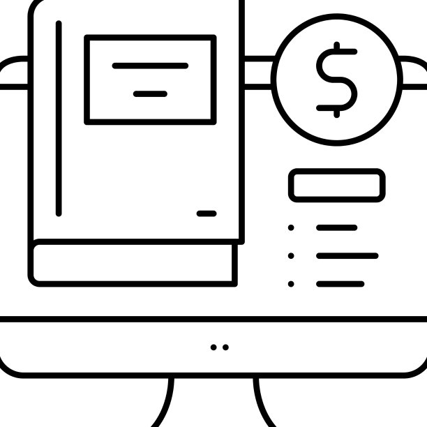 图书馆书店系线图标图片下载