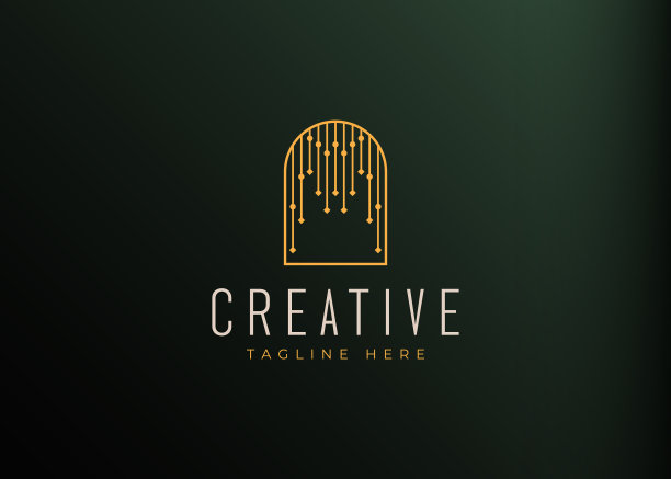 御帘标志设计模板金帘图片下载