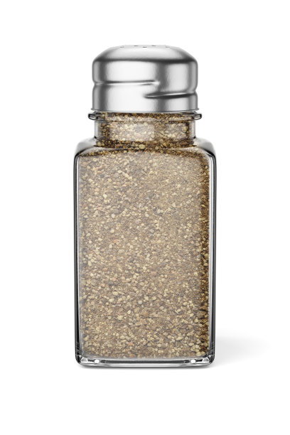 透明胡椒瓶隔离。图片下载