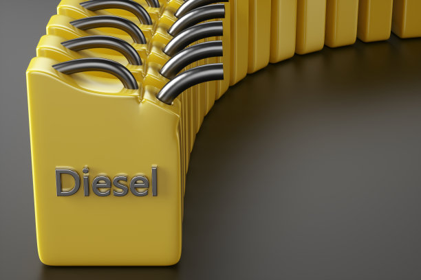 黑白片上有很多柴油罐。3 d渲染图图片下载