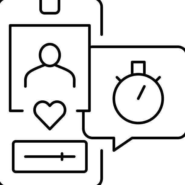 朋友就像昙花一现的线条图标图片下载