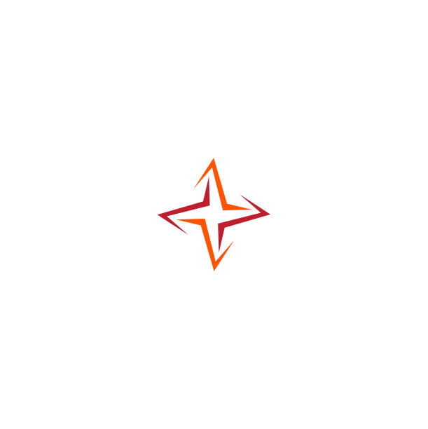彩色星星圆形标志图片下载