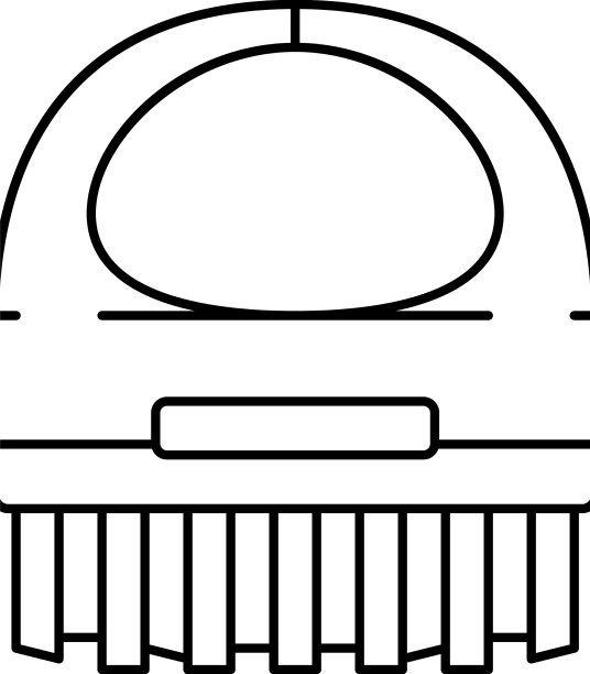 水疗沙龙用品线条图标图片下载