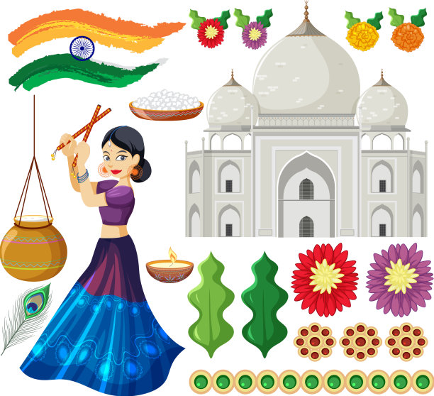 一套印度元素图片下载