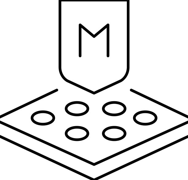膜织物性能线条图标图片下载