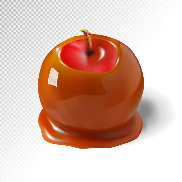 焦糖苹果 realistic 3d图片下载