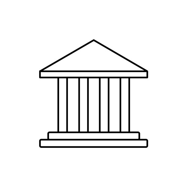 公共银行建筑大学或博物馆的经典图片下载