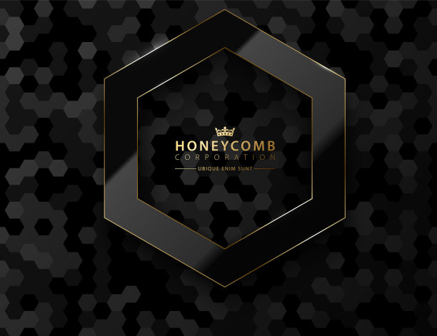 黑色六边形光泽豪华暗而图片下载