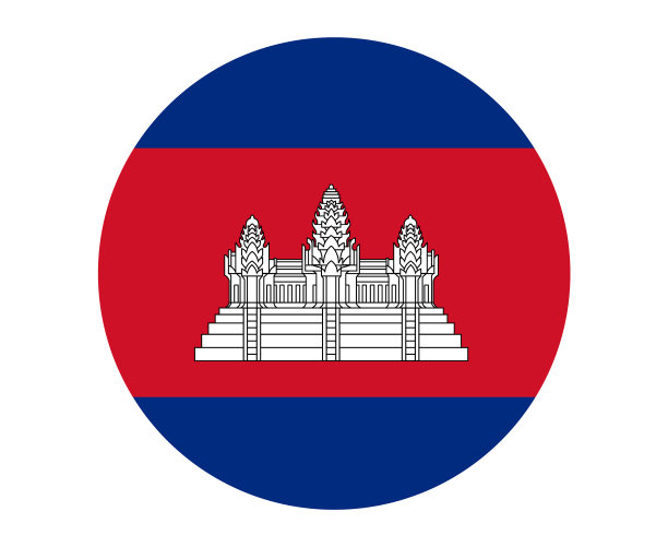 柬埔寨国旗国徽象征亚洲图片下载