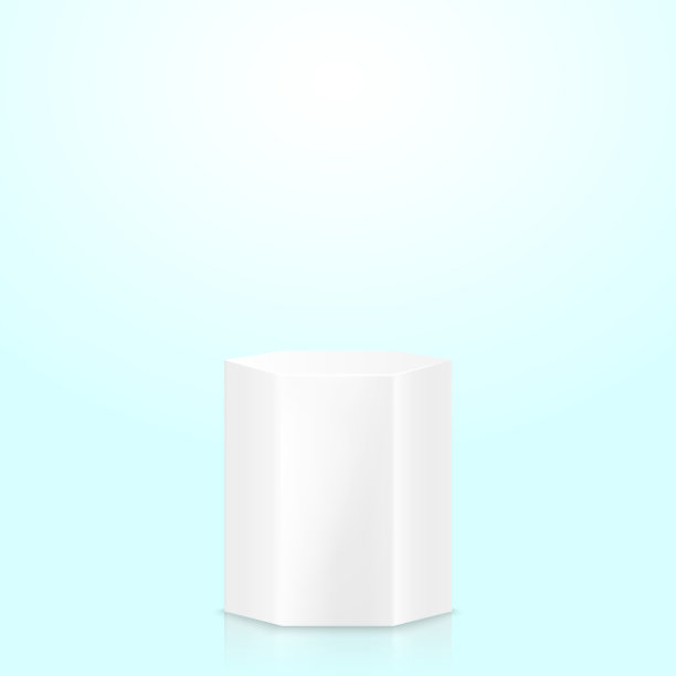 逼真的基座空几何杆图片下载