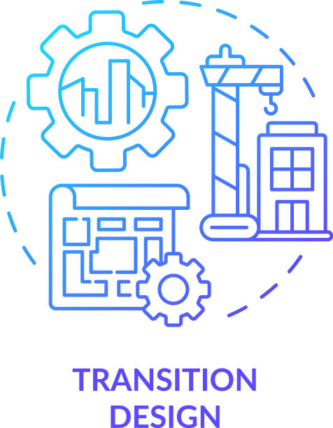 过渡设计绿色渐变概念图标图片下载