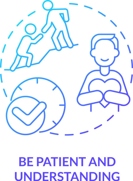 要有耐心，理解蓝色渐变图片下载