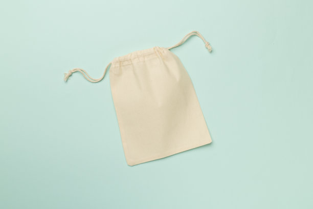 彩色背景小生态袋。俯视图图片下载