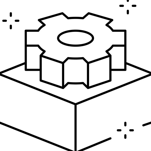 创建产品3D对象线条图标图片下载