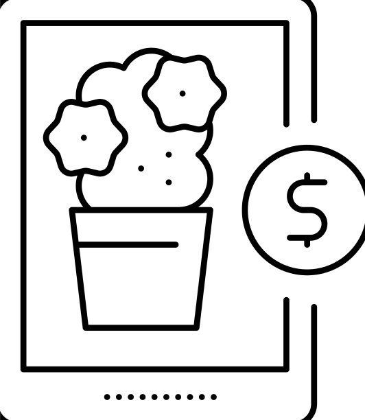 花店系线图标图片下载