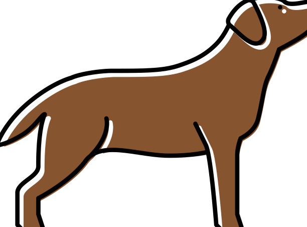 拉布拉多寻回犬的颜色图标图片下载