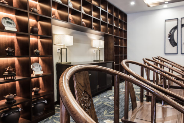 茶室，中式古典家具图片下载