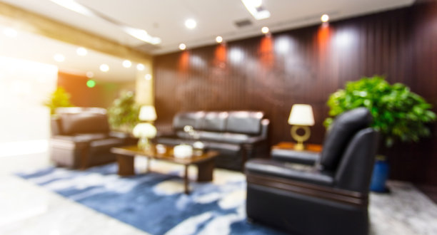 酒店等候区内部，散景效果图片下载