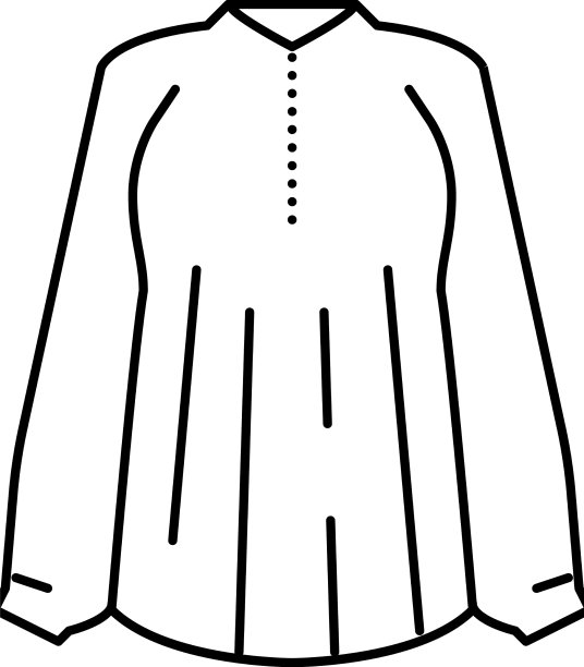 女衬衫面料穿线条icon图片下载
