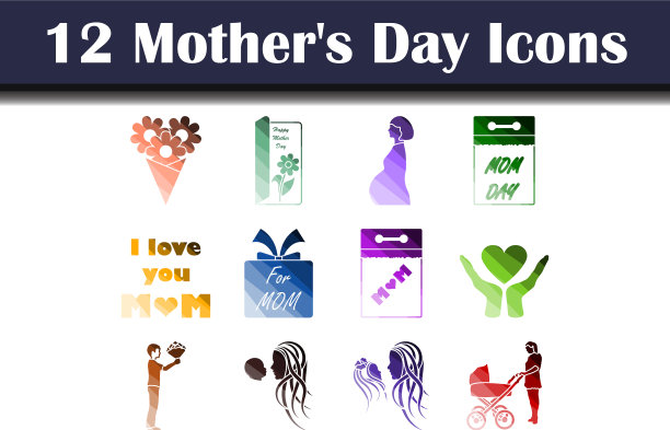 母亲节图标设置图片下载