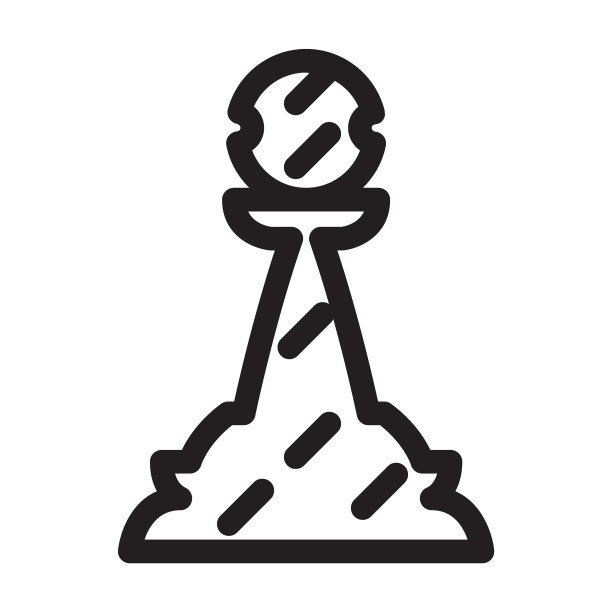 象棋游戏的轮廓图片下载