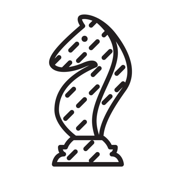 象棋游戏的轮廓图片下载