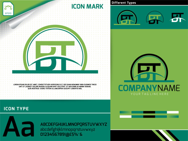 字母bt标志溢价矢量图片下载