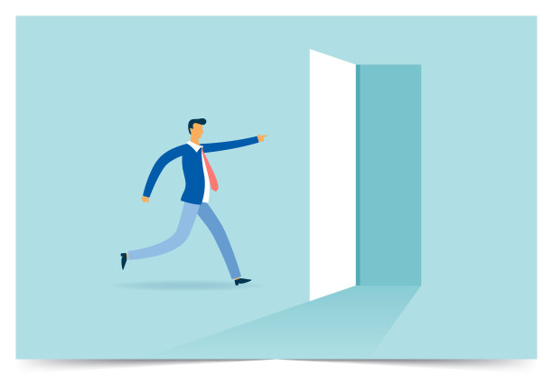 商人走到出口图片下载