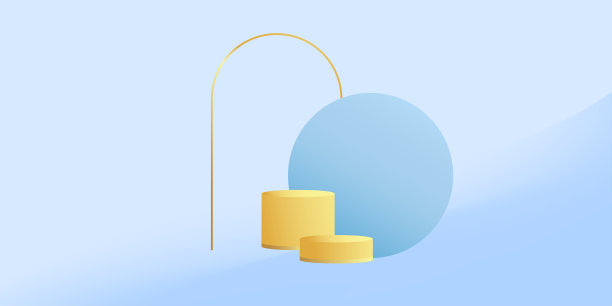 产品领奖台在柔和的颜色与极简风格。图片下载