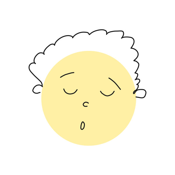 睡眼惺忪的黄色一脸图片下载