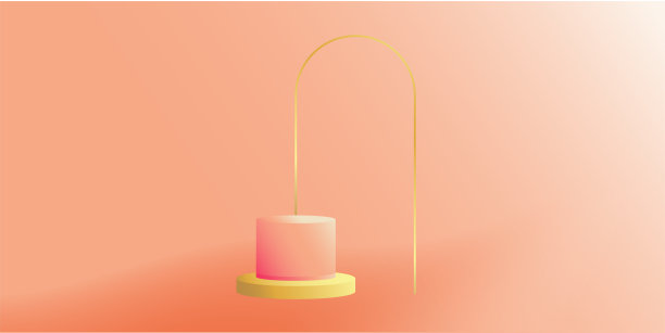 产品领奖台在柔和的颜色与极简风格。图片下载