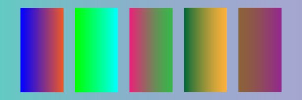 收集彩色平滑的梯度背景图形设计。图片下载