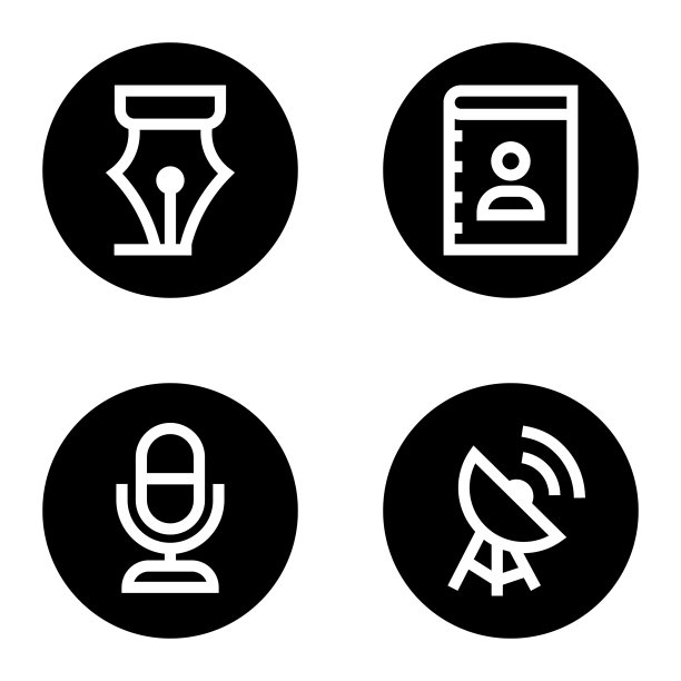 通信字形平面图标设置为隔离状态图片下载