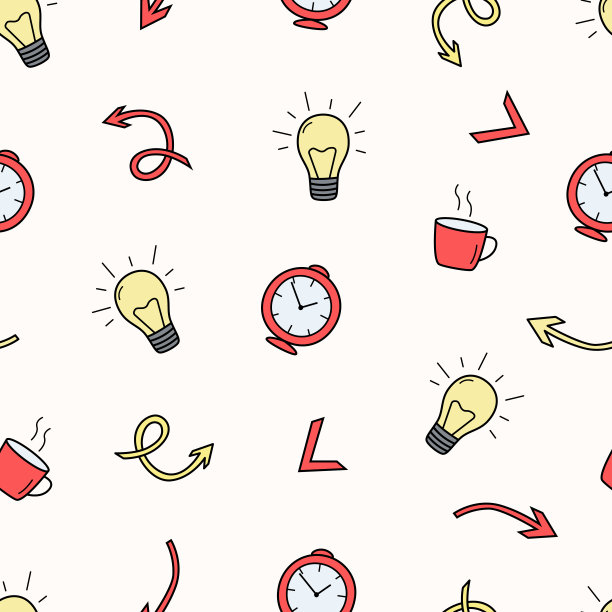 无缝图案经营理念，背景壁纸财经。图片下载