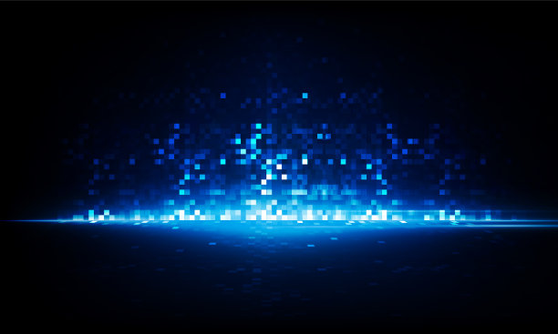 摘要像素关键门开灯技术和问号背景高科通信概念创新背景，矢量设计图片下载