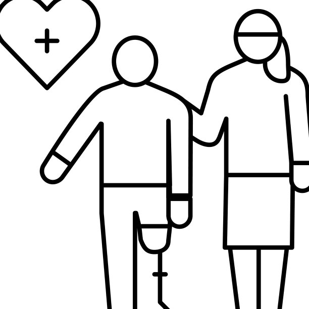 个人护理、家庭护理服务专线图标图片下载