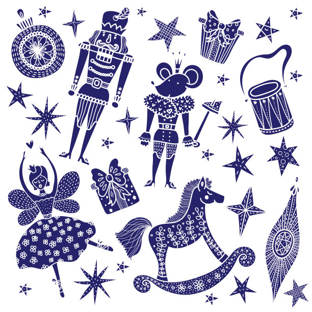 胡桃夹子。集。图片下载