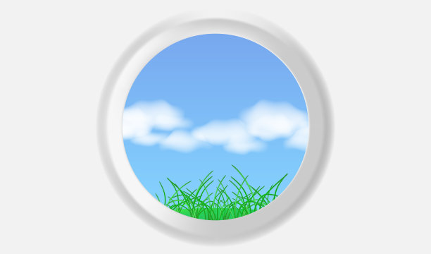 墙上有一扇圆窗图片下载