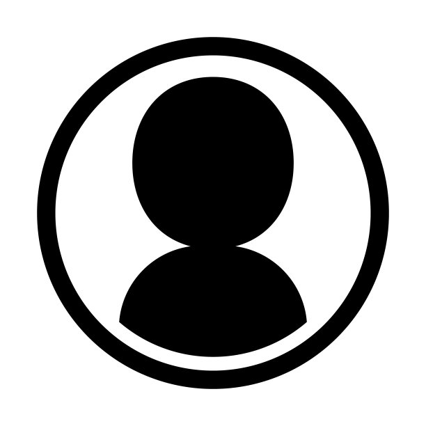 一个人的圆形图标。图片下载