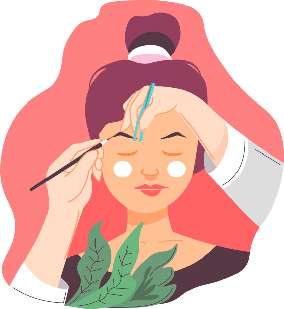 美发店修眉图片下载