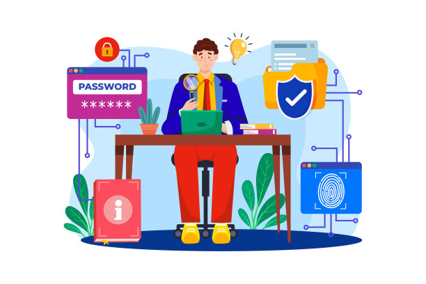 首席信息官(CIO)平面插图概念在白色背景图片下载