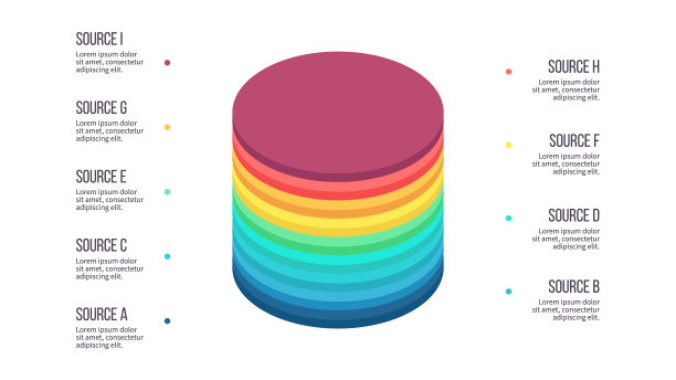 业务信息图。图表有9个步骤，选项，部分。向量模板。图片下载