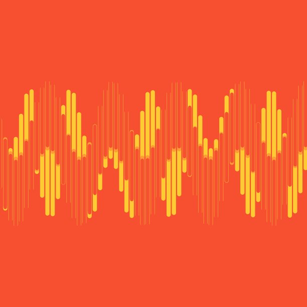 声波在黑色HUD图形图表或波形多彩色多竖线或条形背景金融业务统计的概念图片下载