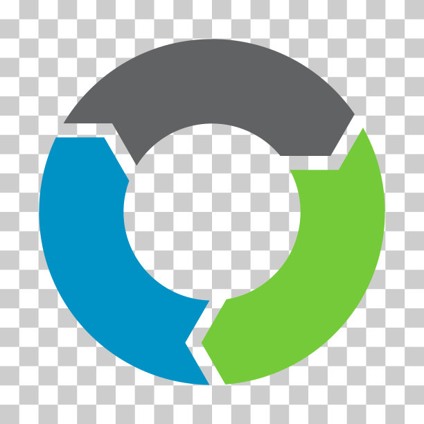 图表信息图业务模板图标，饼圈图，可视化矢量插图图片下载