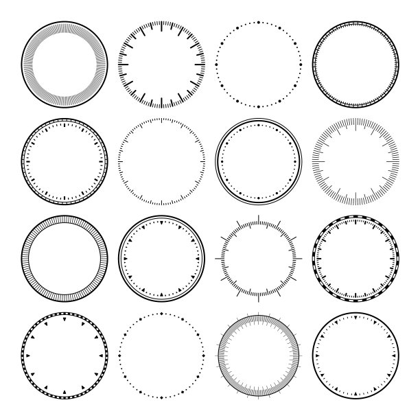 机械钟面表圈表盘配合图片下载